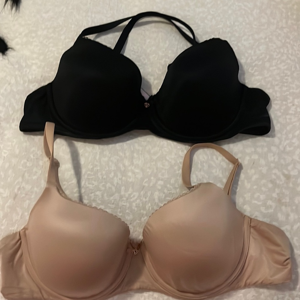 Pair of 38C Bras- Body by Victoria Demi lined bras, conv straps. Like new!